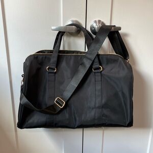Black vinyl tote